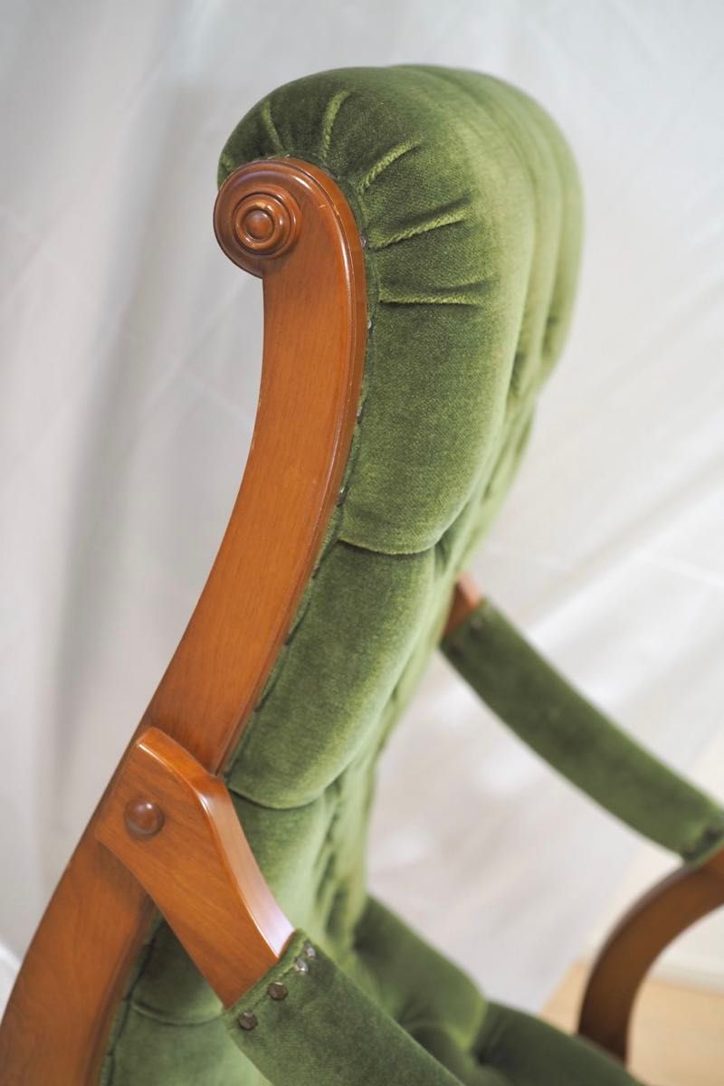 横浜ダニエル ブーツ 1P ソファ チェア 椅子 樺材 英国 アンティーク