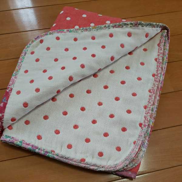  hand made *6 -ply gauze red dot × Liberty gauze packet patchwork 