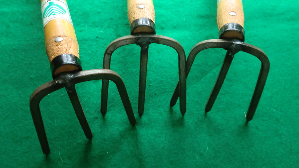 ヤフオク 園芸用 潮干狩り用 熊手 3本セット 長さ約30 ヤフオク 園芸用 潮干狩り用 熊手 3本セット 長さ約30