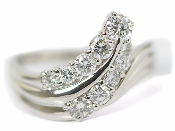 ダイヤモンドリング 1.04ct Pt900 19号 プラチナ 指輪 03395 | www