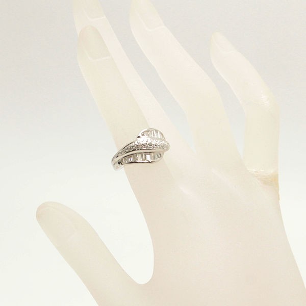 Pt900 ファッションリング ダイヤモンド 1.10ct 10.5号 8.4g プラチナ 指輪 レディース アクセサリー 64662 - 5
