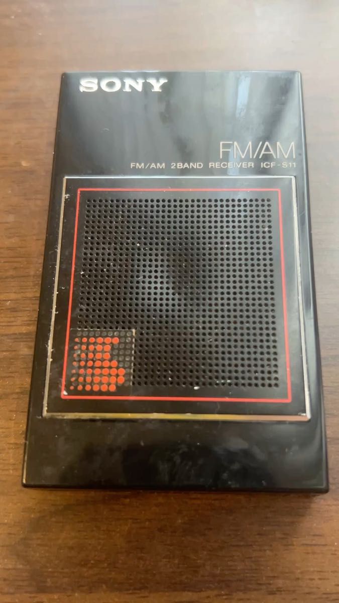 SONY ポータブルラジオ ラジカセ ラジオ AM 昭和レトロ FM ラジオデッキ 昭和 ICF-S11