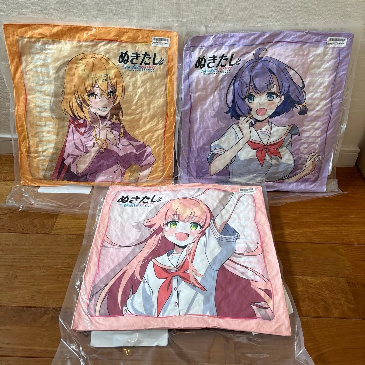 ぬきたし the animation プラチナムザッカクッション 全3種セット ぬきたし THE ANIMATION プラチナムザッカクッション 全3種