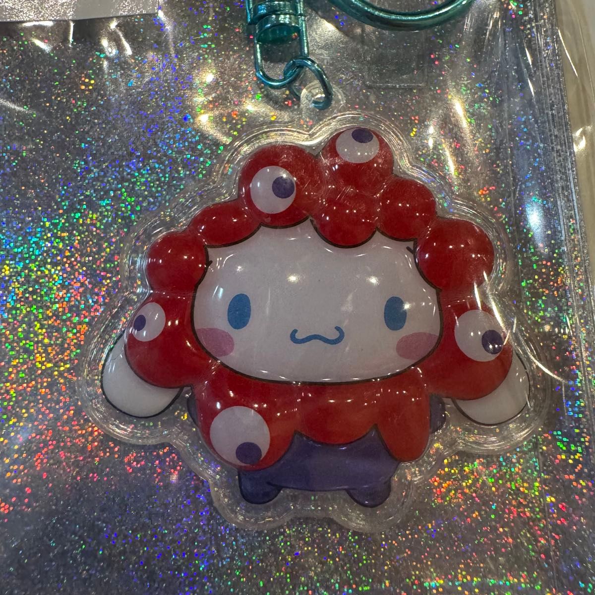 EXPO2025 ミャクミャク サンリオコラボ シナモロール ミャクミャク シナモン 万博 EXPO2025 ぷっくり立体キーホルダー