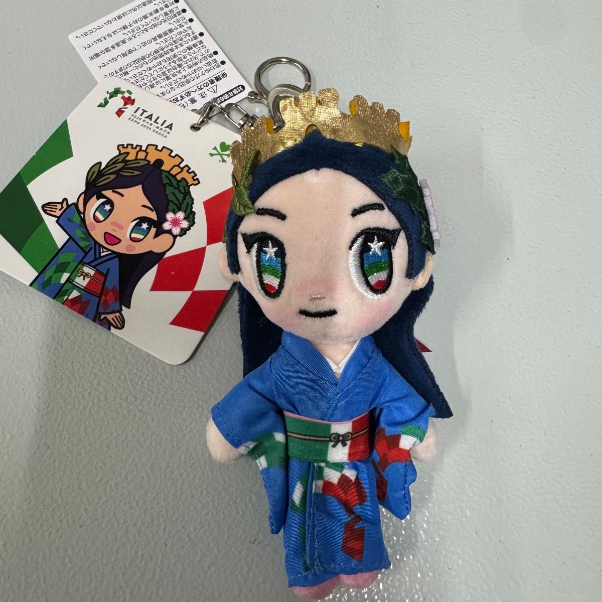 万博 イタリア館 キーホルダー キーリング イタリアパビリオン 新品未開封 万博限定 イタリア館公式マスコット イタリアちゃん