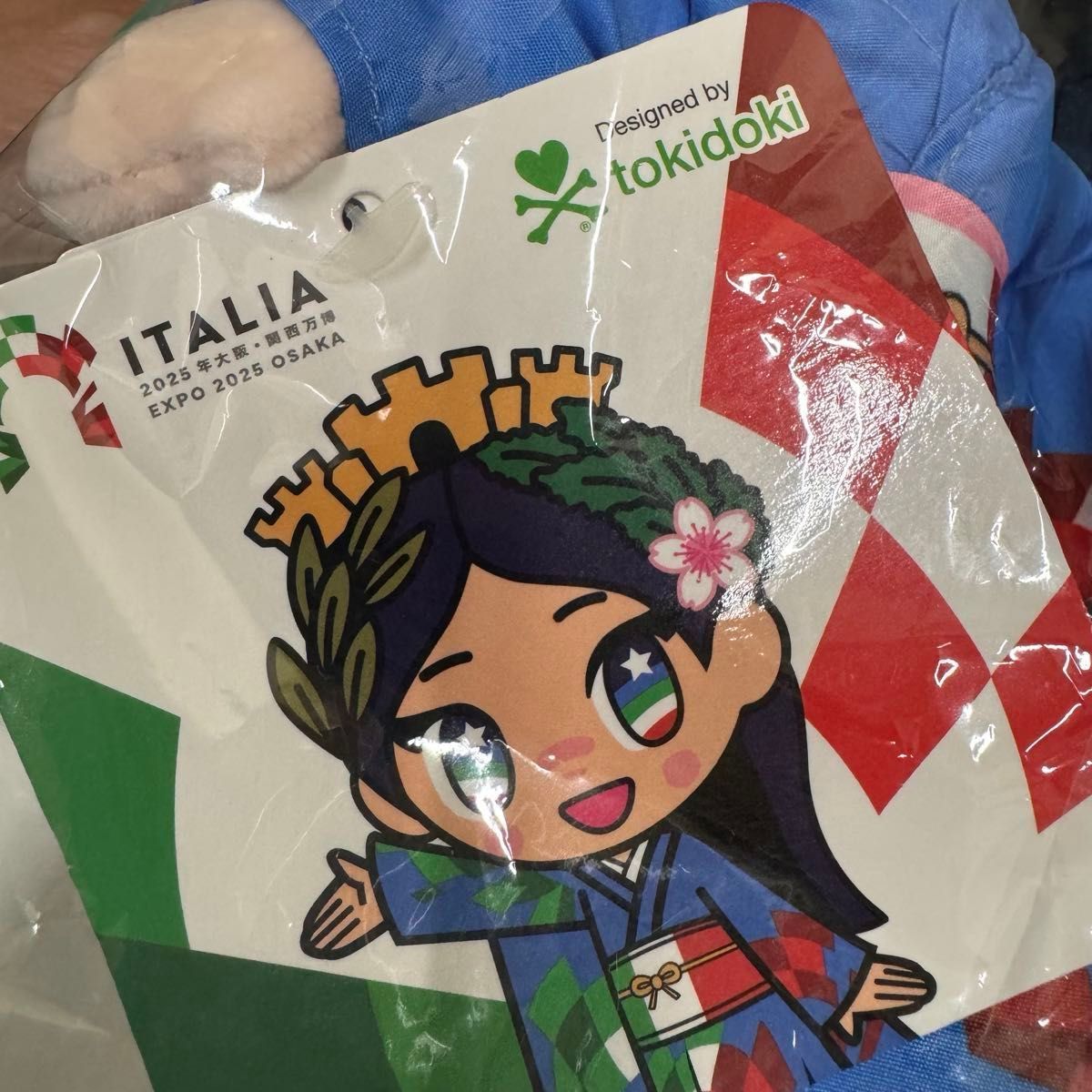 【新品未開封】万博限定 イタリア館公式マスコット イタリアちゃん ぬいぐるみ大 新品未開封 万博限定 イタリア館公式マスコット イタリアちゃん