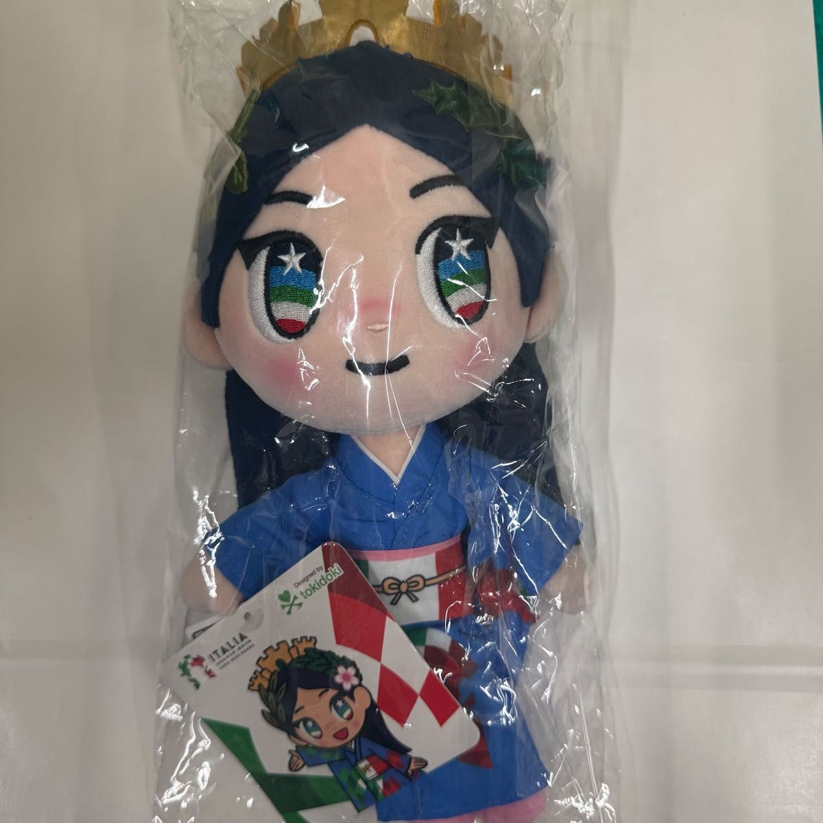 【新品未開封】万博限定 イタリア館公式マスコット イタリアちゃん ぬいぐるみ大 新品未開封 万博限定 イタリア館公式マスコット イタリアちゃん