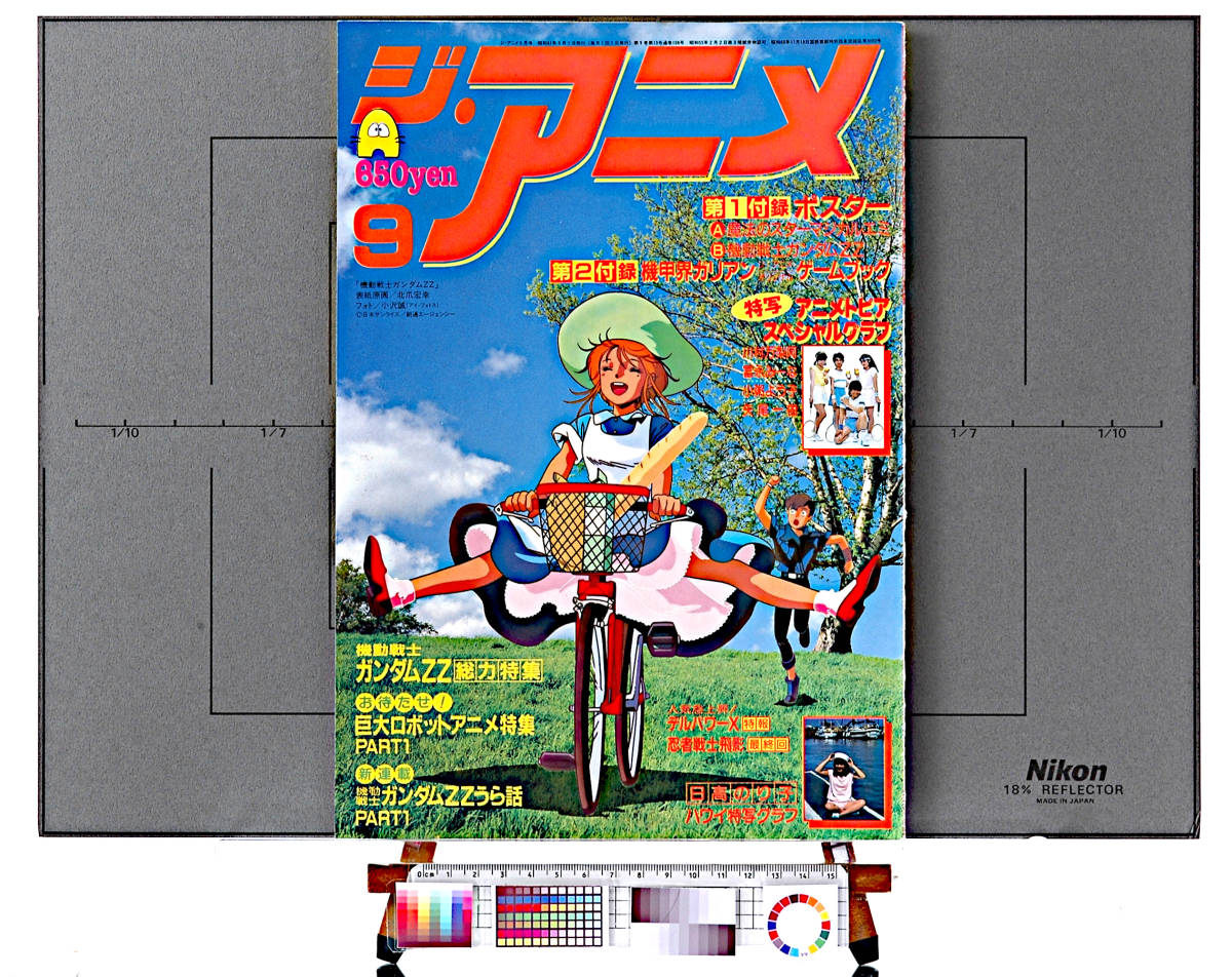 [Vintage]1986 The Anime GUNDAM ZZ(ELPEO PULL)Cover ONLY(Kitazume Hiroyuki)ジ・アニメ ガンダムZZ エルピー・プル(北爪宏幸)[tag8808]_画像3