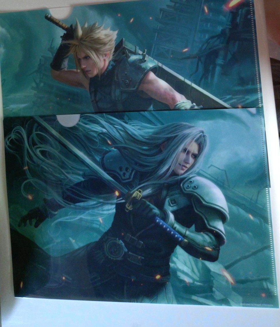 ファイナルファンタジーVII クリアファイル セフィロスとクラウド FFVII ファイナルファンタジーVII セフィロス クラウド クリア
