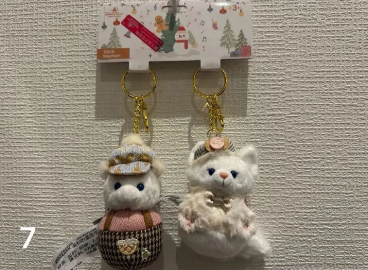 【最新☆】オルメル リーナベル 雪だるま ぬいぐるみキーホルダー 上海ディズニー 7【上海ディズニー限定】オルメル&リーナベルゆきだるまキー