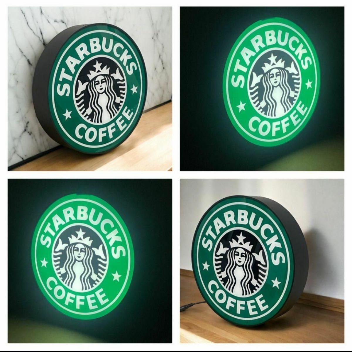 90年代 スターバックス 旧ロゴ ライトアップ 看板 店舗用 ネオンサイン スターバックス 旧ロゴ看板ライトレプリカ 新品未使用Starbucks