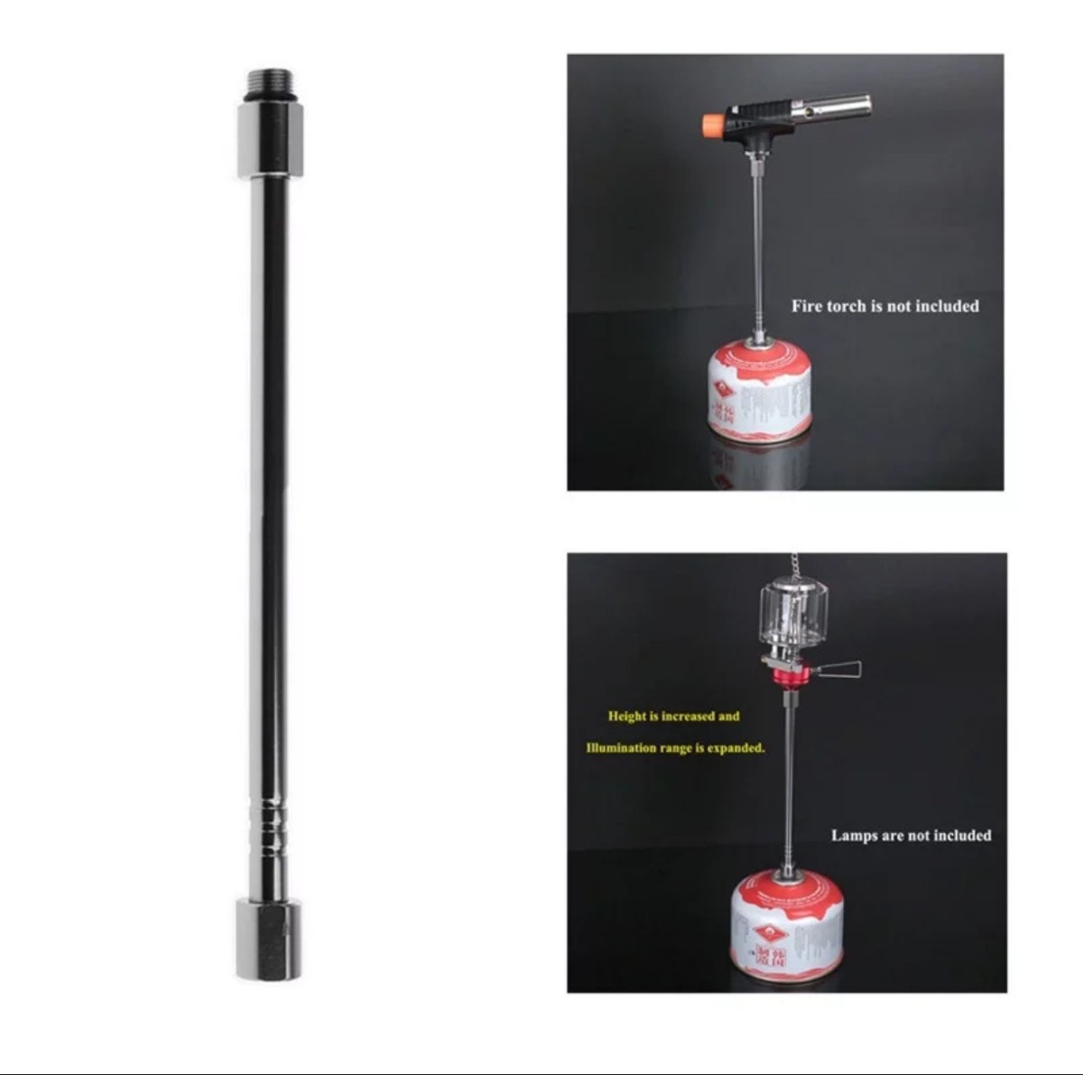 ガスランタン延長 キャンプランプロッド