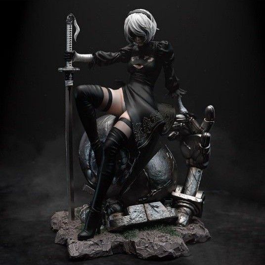 A2 1/6 ニーアオートマタ ガレージキット 未塗装 未組立 フィギュア 1/6 2B 未塗装未組立 ニーアオートマタ フィギュア ガレージ