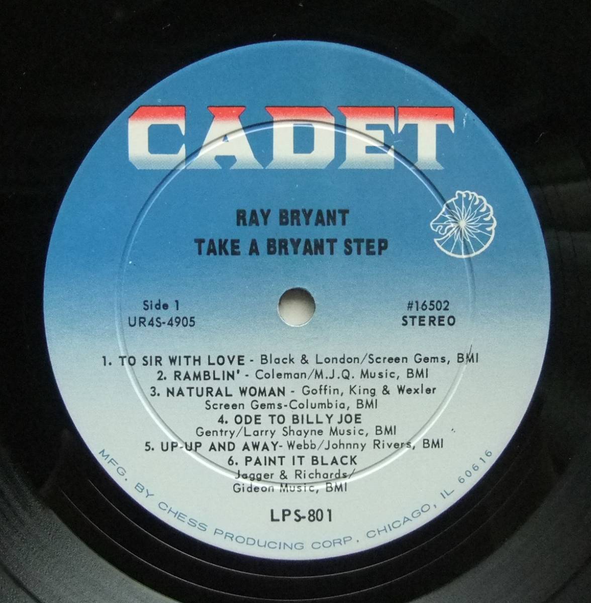 ◆ RAY BRYANT / Take A Bryant Step ◆ Cadet LPS-801 (dg) ◆ L_画像3