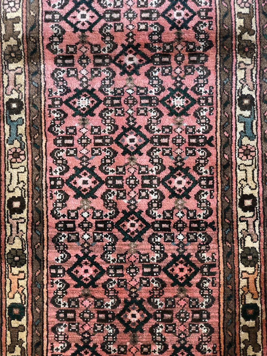ホセイナバード産 ペルシャ絨毯 ランナー 376×75cm | sweatreno.com