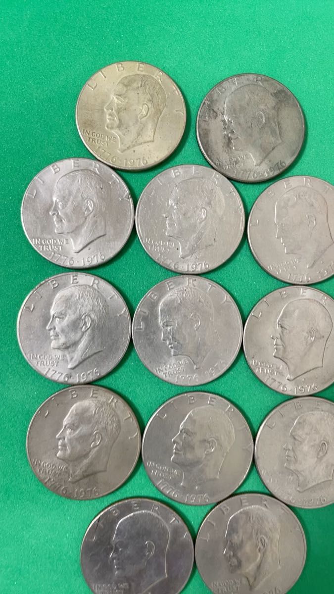 アメリカ 建国200周年記念アイゼンハワー 1ドル硬貨貨13枚セット まとめ売り