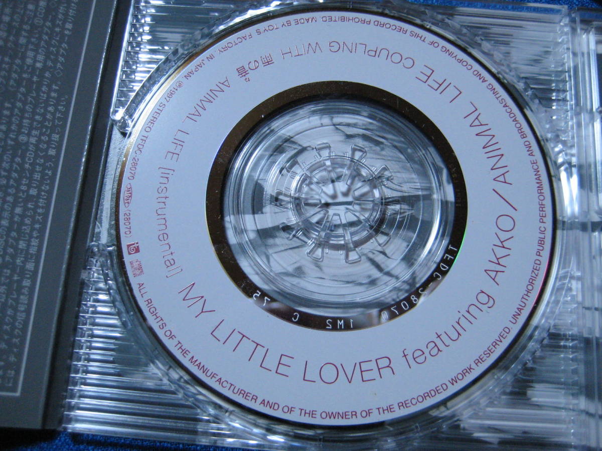 8cmCD★My Little Lover featuring AKKO★ANIMAL LIFE／雨の音★レンタル落ち★　(定形郵便可　★3121_画像3