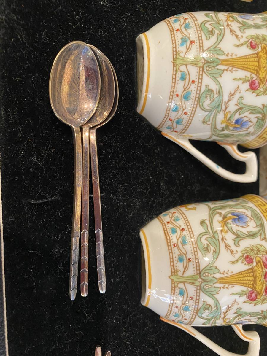 17500円 6 Cup 6 Saucer Set Rare Vintage Worcester 17500円 6 Cup 6 Saucer Set Rare Vintage Worcester