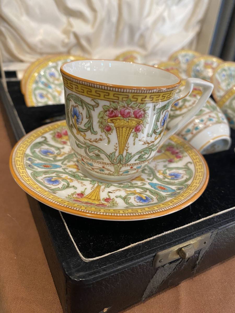 17500円 6 Cup 6 Saucer Set Rare Vintage Worcester 17500円 6 Cup 6 Saucer Set Rare Vintage Worcester