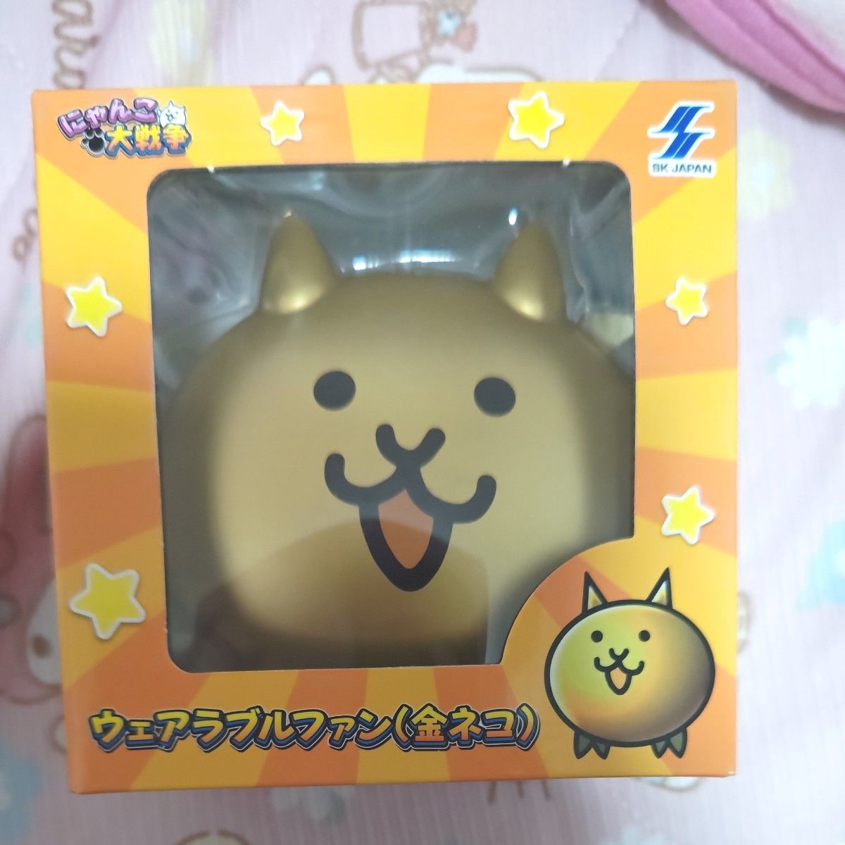 ウェアラブルファン(金ネコ) 新品未開封】にゃんこ大戦争 ウェアラブルファン(金ネコ