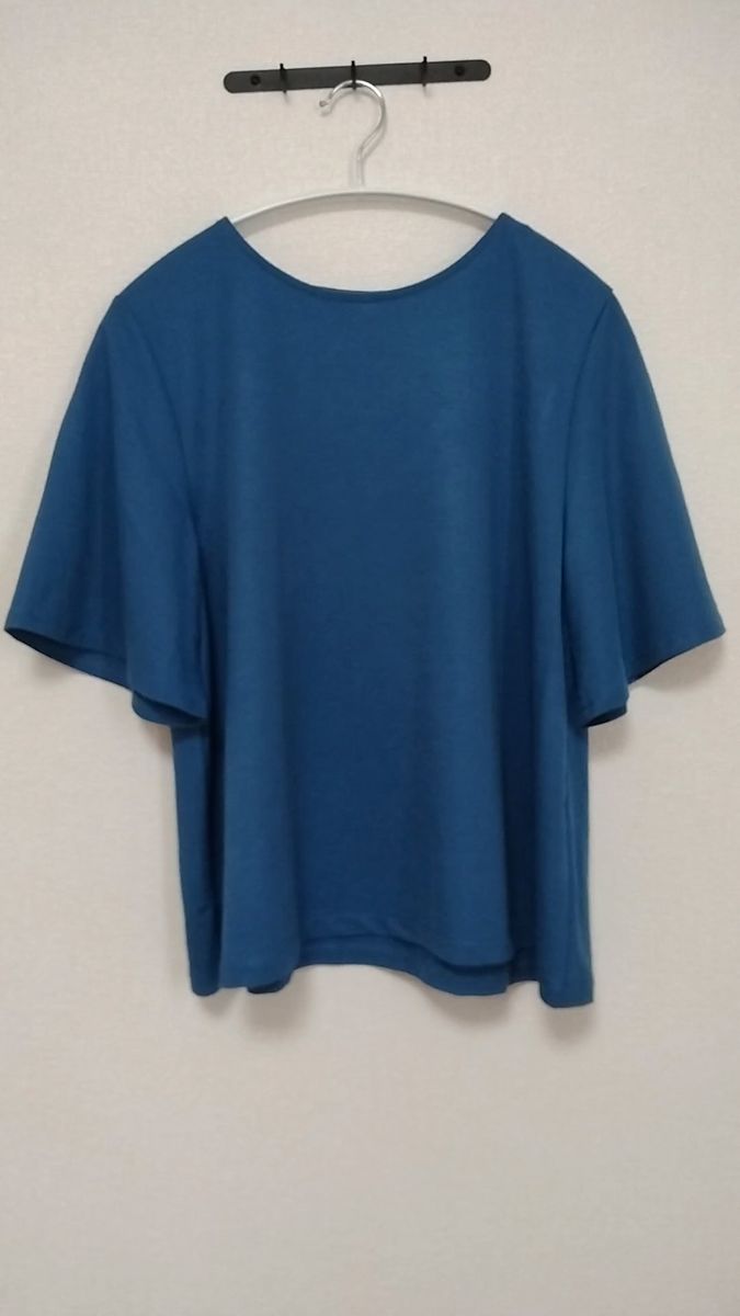 レーヨン混袖広めのトップス。 L