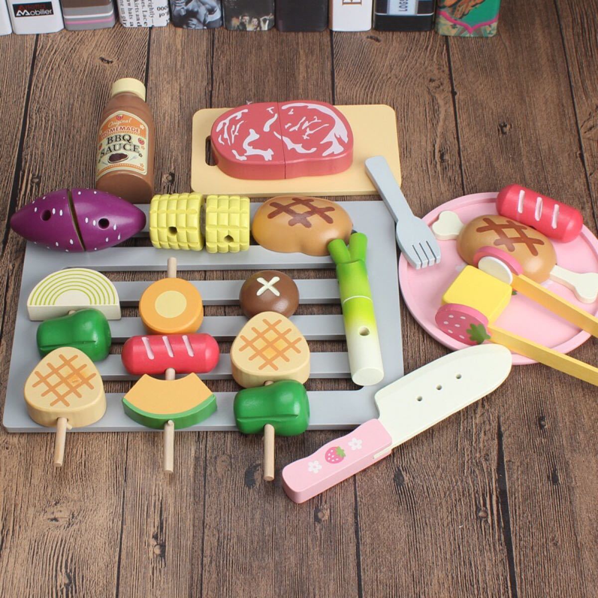 マザーガーデン バーベキュー ままごと おままごと 木製 BBQ KHRsW8CxFH バーベキューセット おもちゃ ままごと おままごと おもちゃ 木製 夏 BBQ アウトドア お肉 3歳 4歳 女の子 男の子 木製おもちゃ アウトレット SALE 在庫処分 マザーガーデン