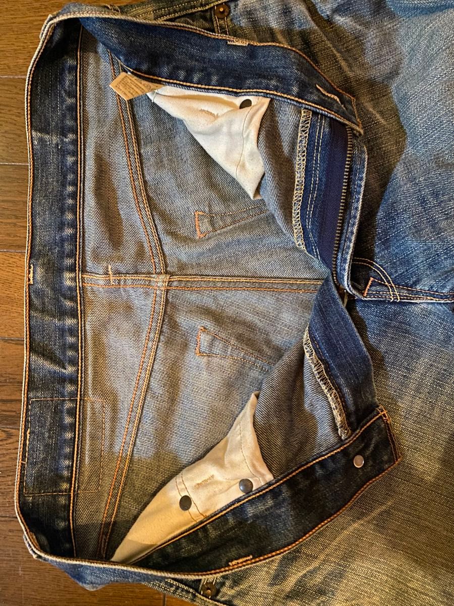 リーバイス702vintagewashデニムジーンズショートハーフパンツワークカーゴペインタークロップド7分丈くるぶし丈本革パッチ