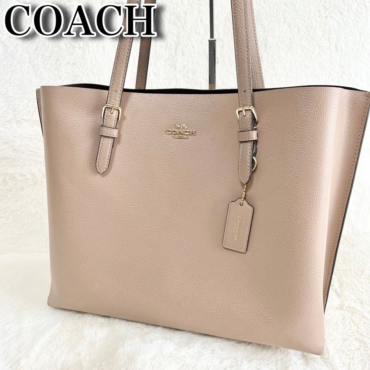 【COACH】コーチ レザー モリー トート バッグ A4サイズ可 COACH コーチ モリー トートバッグ レザー A4収納可能 大容量