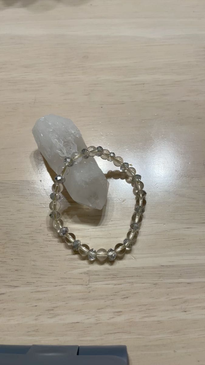 天然石ブレスレット 水晶 6mm