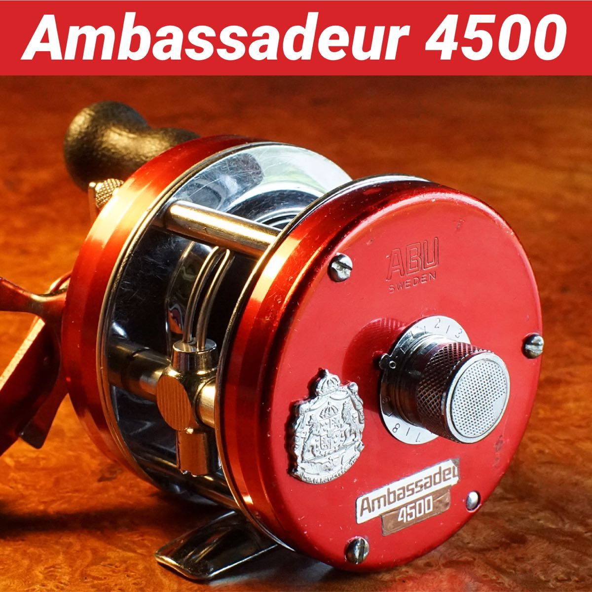 feb ABU アンバサダー 4500C メンテ済 フレーム修正済 ABU アンバサダー 4500 メンテ済 フレーム修正済 オールド アブ
