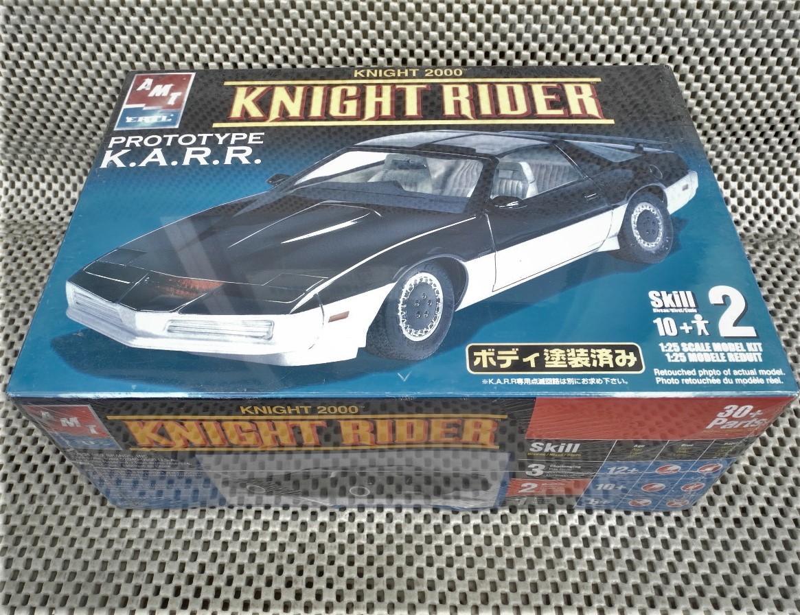 希少:塗装済み◆1/25☆ナイトライダー　ナイト2000◎AMT ERTL 新品未開封未展示品◆発売元アオシマ模型