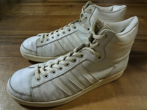 良品、ビンテージ、レア! ADIDAS アディダス JABBAR HI ジャバーハイ 白 1980年代モロッコ製 26.5cm US8.5 オリジナル スーパースター_アディダスの往年の名作「ジャバー」。