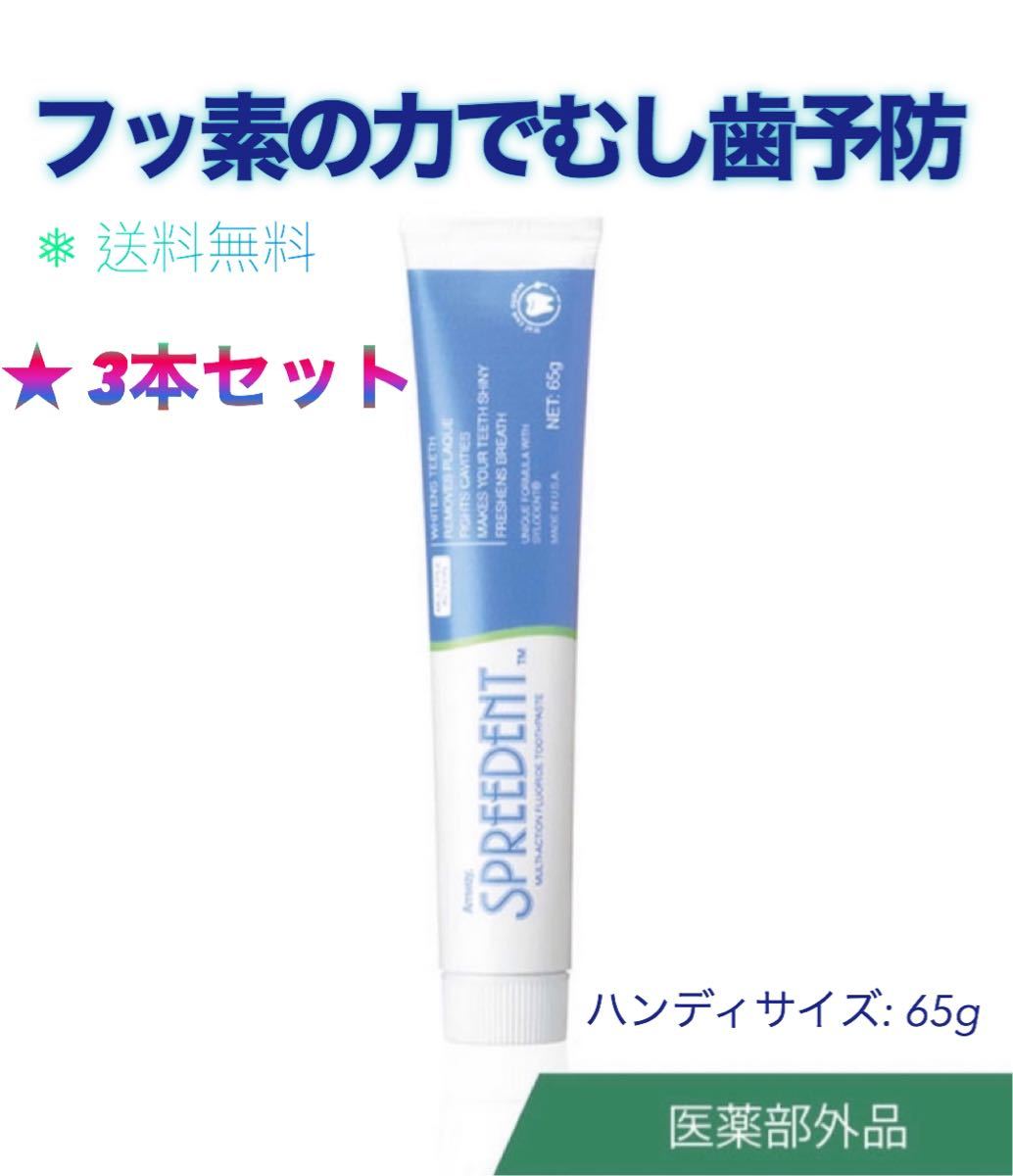 メーカー公式ショップ】 歯磨き粉 65g3本 スプリーデント アムウェイamway