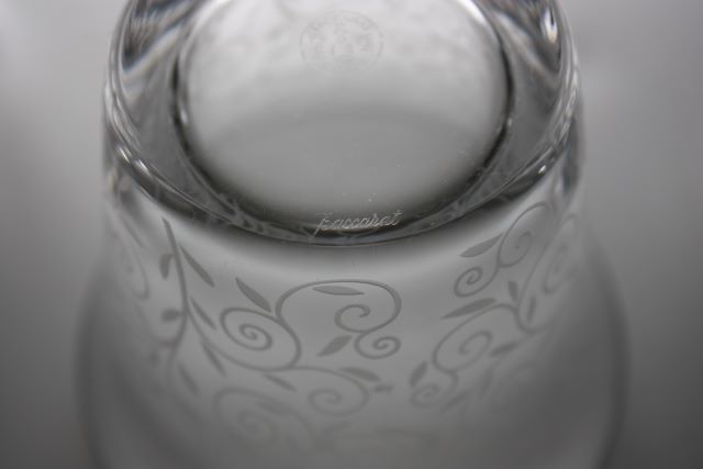 Baccarat】バカラ 透かし彫りタンブラー中 3個セット 新品同様 Baccarat】バカラ 透かし彫りタンブラー中 3個セット 新品同様