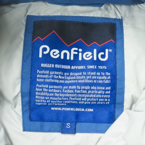 PENFIELD ペンフィールド 70/30クロス フードダウンベスト S ブルー ファー ブルゾン アウター ☆☆lc29523_画像3