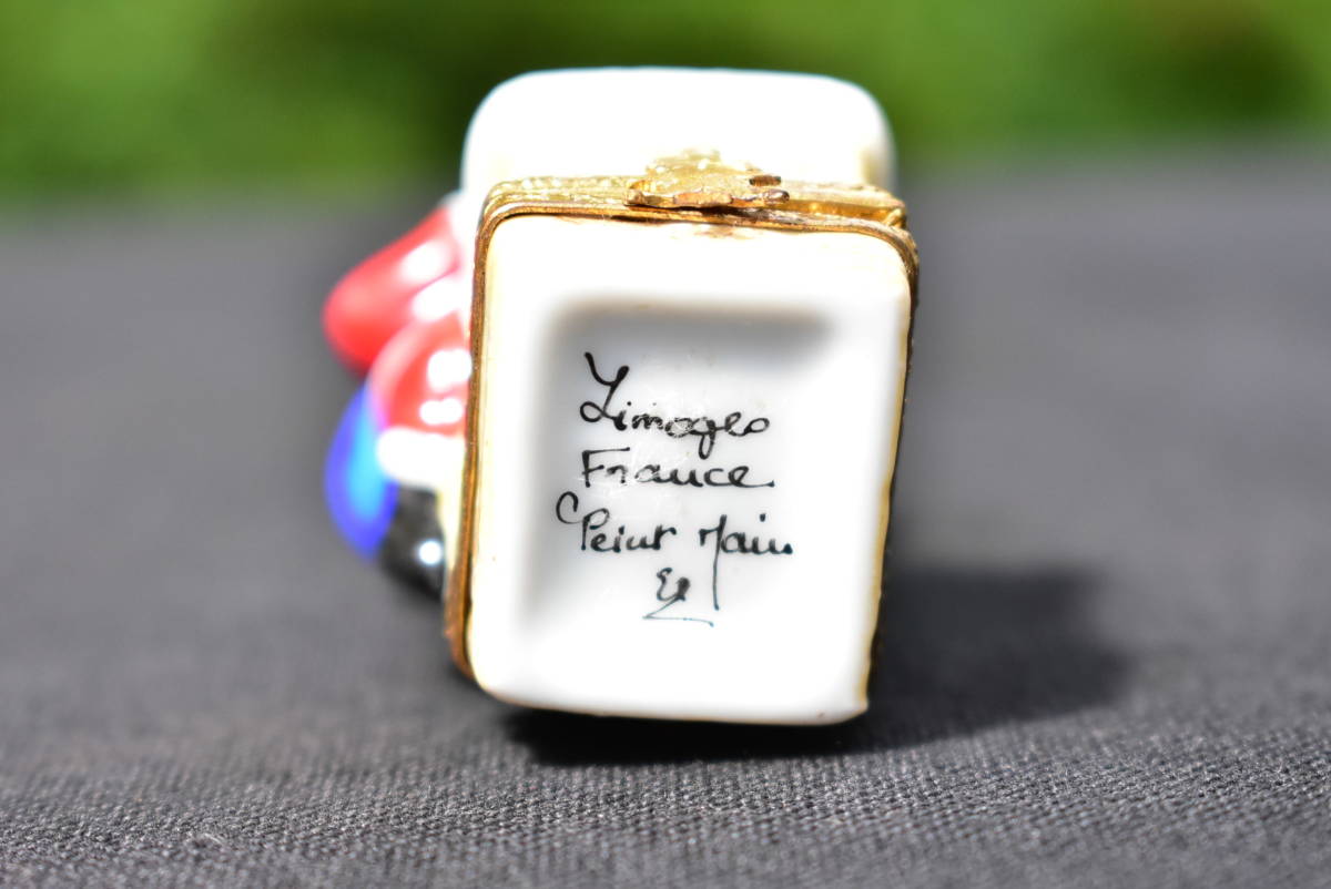 リモージュ カラントン ピルケース ヒンジボックス フランス 正規 Limoges Box 極美品 ヴィンテージ とてもカワイイです♪1_画像7