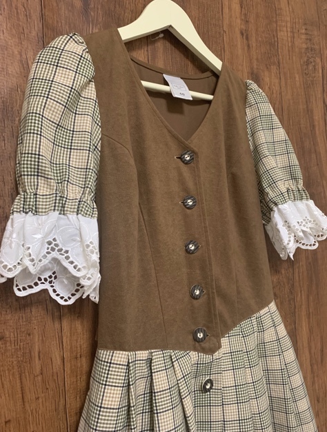 N78/LadyAnnefashion ヨーロッパ vintage チロル　ワンピース　ディアンドル　クラシカル　ハイジ レース　ヴィンテージ　古着/club723