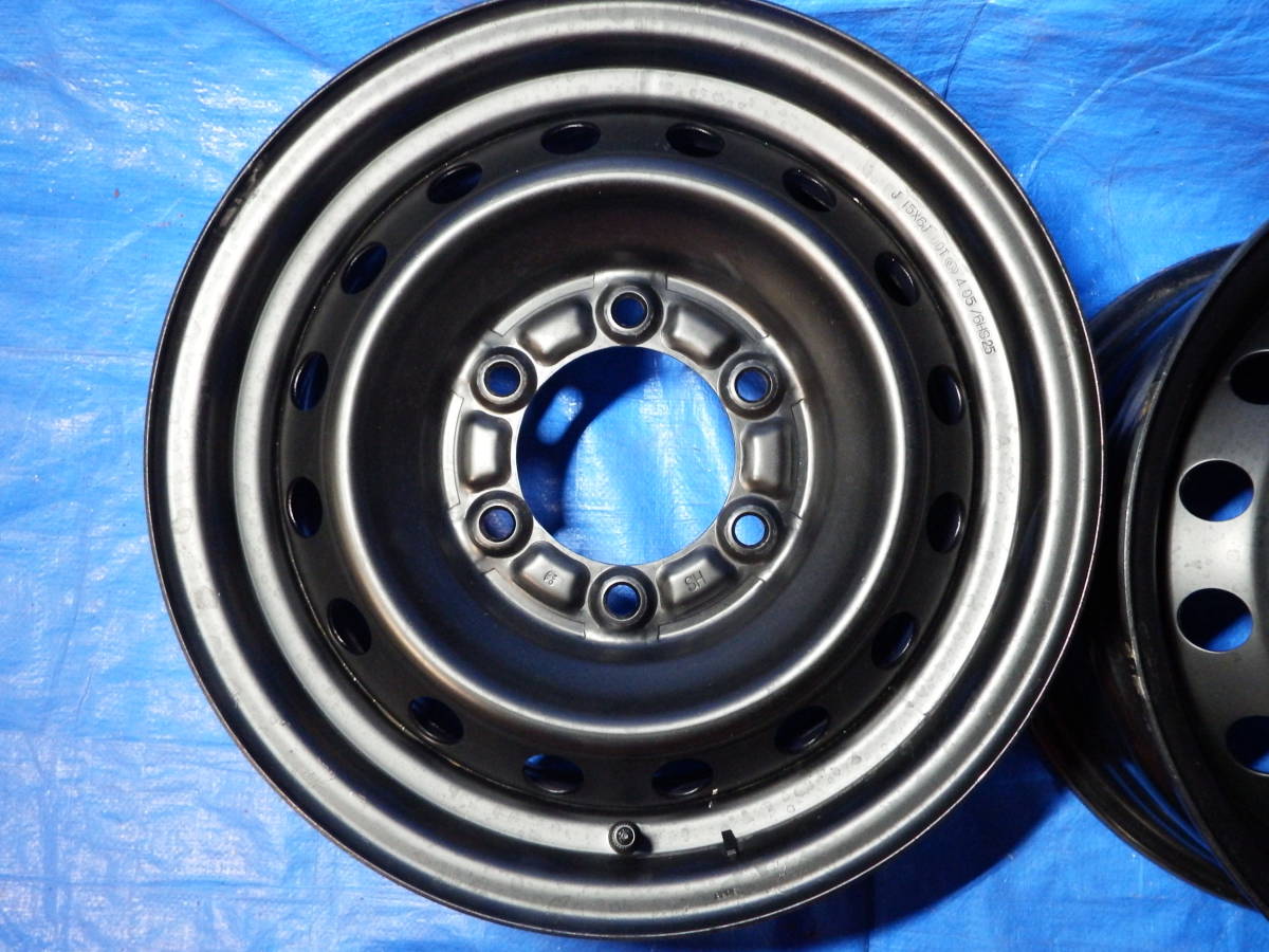 【Z01】 鉄チンホイール　ハイエース 200系　6穴 15×6J DOT 4 05/6HS25 PCD:120_画像2