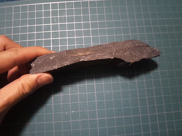 . natural stone black stick shape. stone approximately 174g.. for, aquarium, garden stone, suiseki st, bonsai, tray stone 