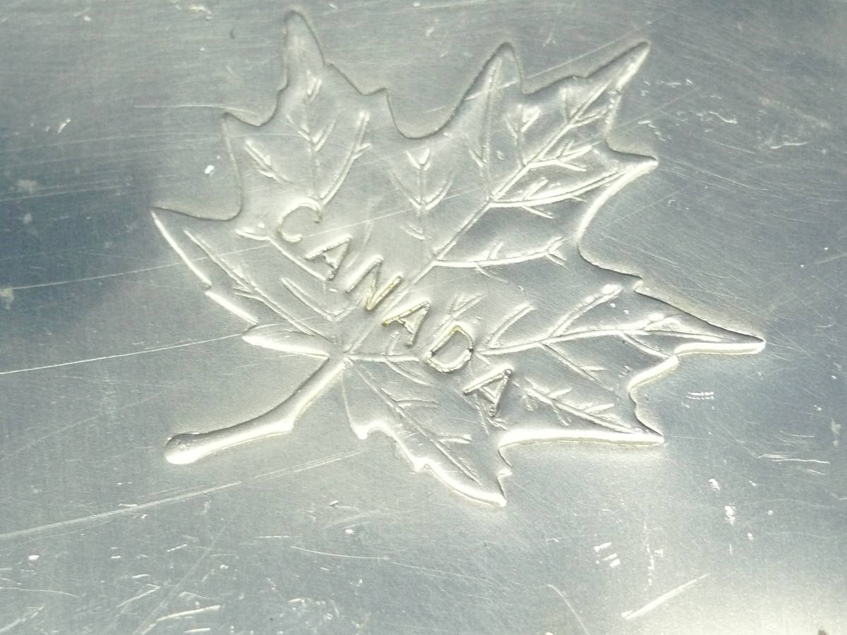 ■CANADA カナダ◇メイプル アルミ プレート皿【22.5cm×22.5cm】■_画像4