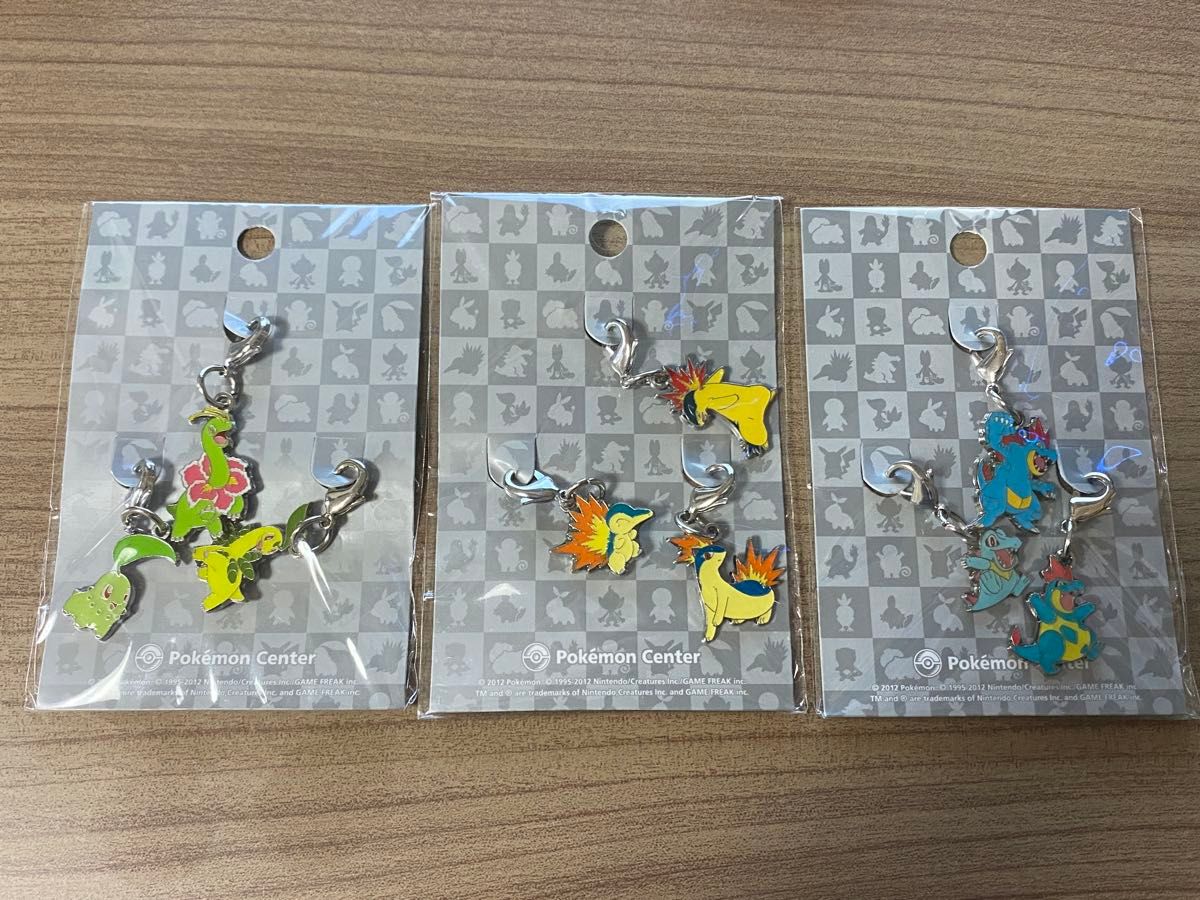 ✨【未使用】ジョウト御三家 メタルチャーム ポケモン ✨【最安値】 レア)ポケモン メタルチャーム ジョウト御三家セット(全国ず