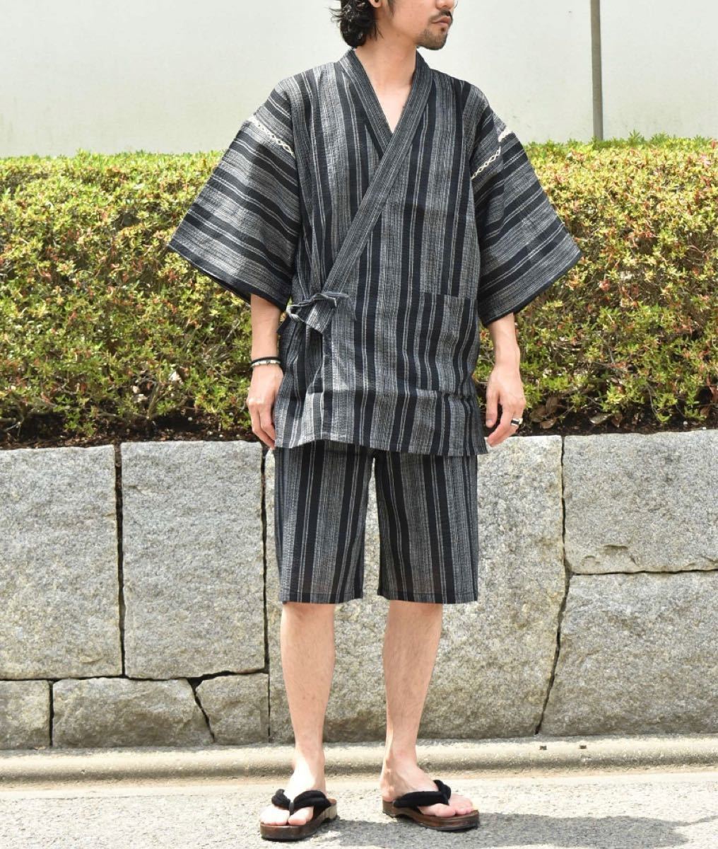 Paypayフリマ 夏メンズ浴衣 甚平 しじら織り上下セット お祭りデート 部屋着 オンライン飲み会 Paypayフリマ 夏メンズ浴衣 甚平 しじら織り上下セット お祭りデート 部屋着 オンライン飲み会