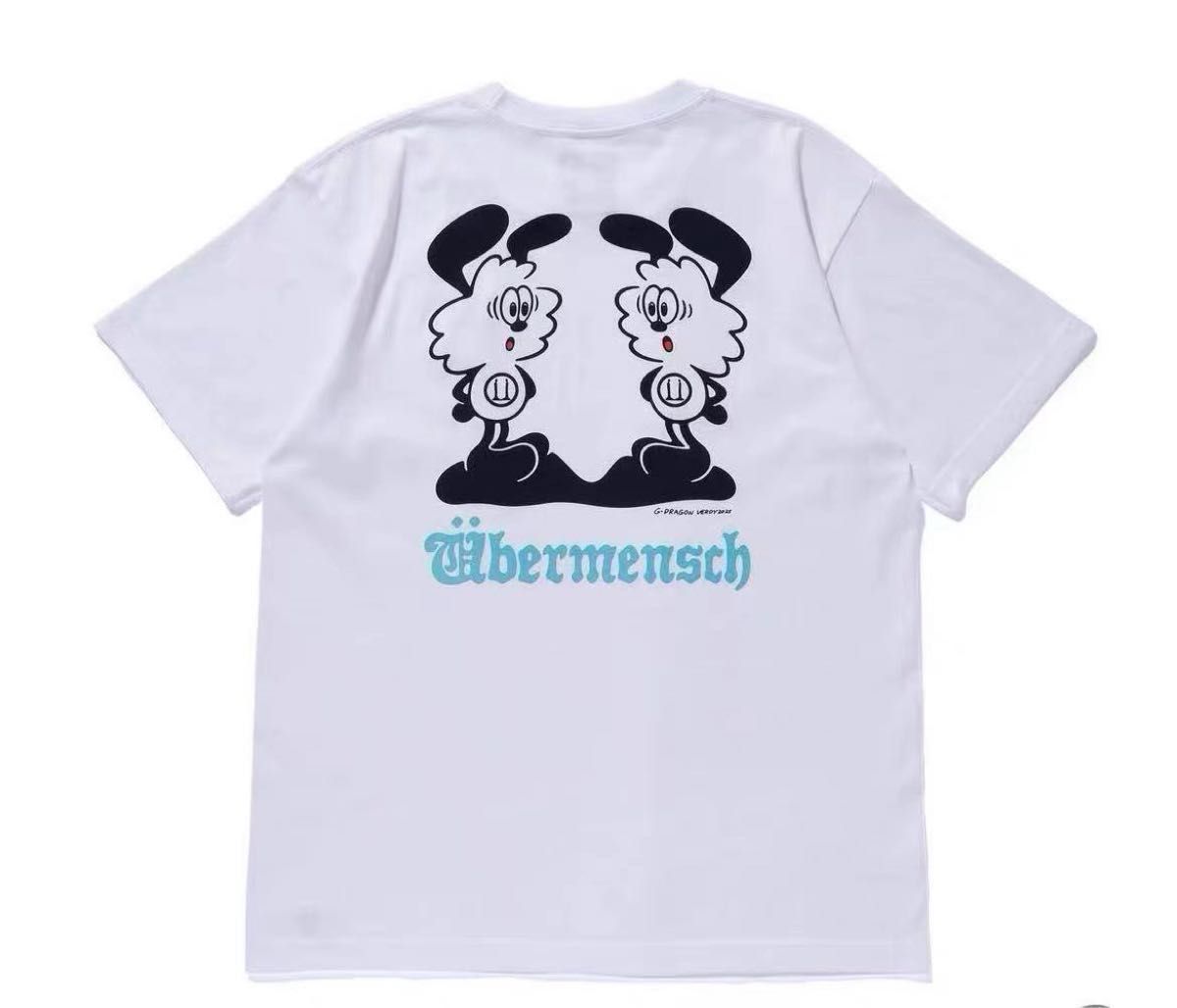 G-DRAGON♡新品♡Tシャツホワイト♡Übermensch公式グッズ♡ジヨン VERDY x G-DRAGON Ubermensch Tシャツ ジードラゴン ジヨン 大阪