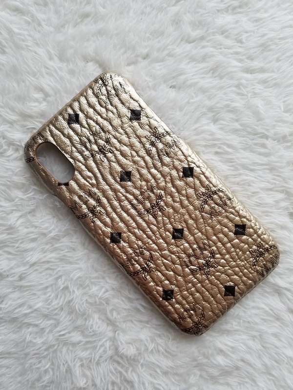  new goods MCM M si- M Visetos iPhone X/XS case Champagne Gold champagne gold 