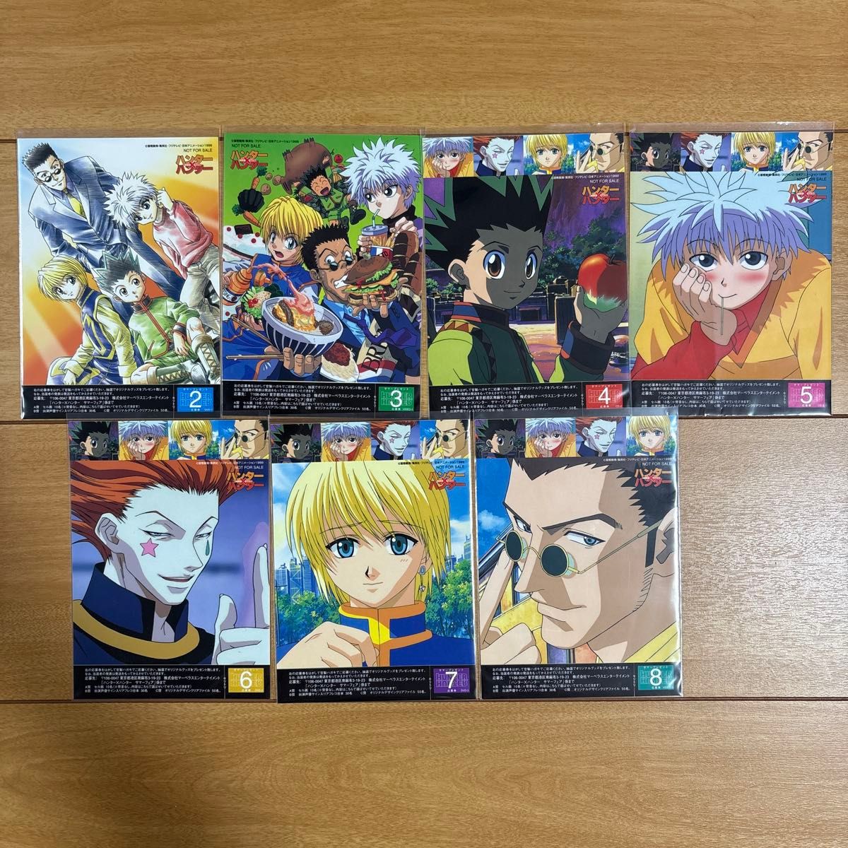 HUNTER×HUNTER サマーフェア ステッカー 7種類セット レア 希少 HUNTER×HUNTER サマーフェア ステッカー 7種類セット レア 希少