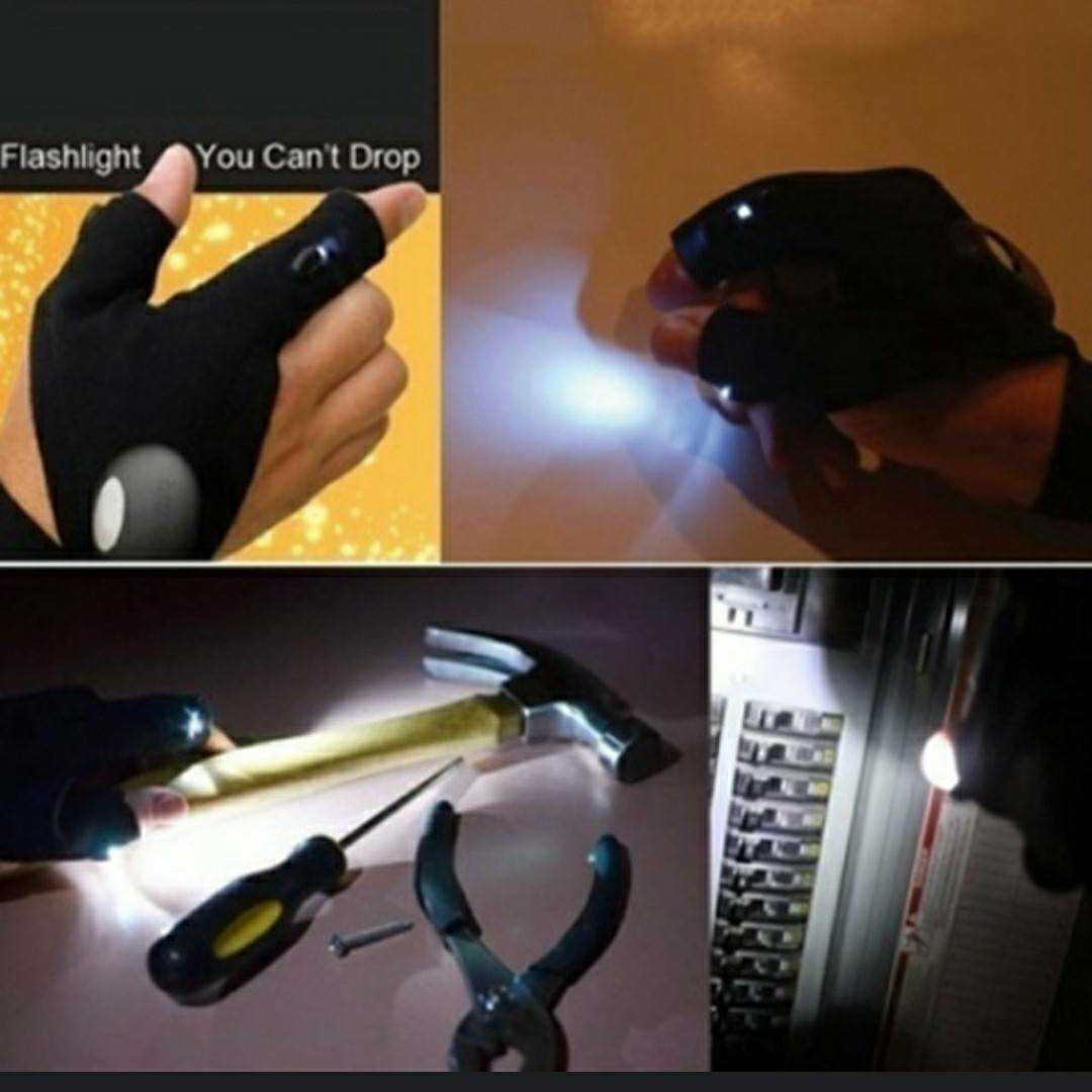 新品　未使用　手袋　ライト　アウトドア　ジョギング　防犯　安全　左　3_画像7