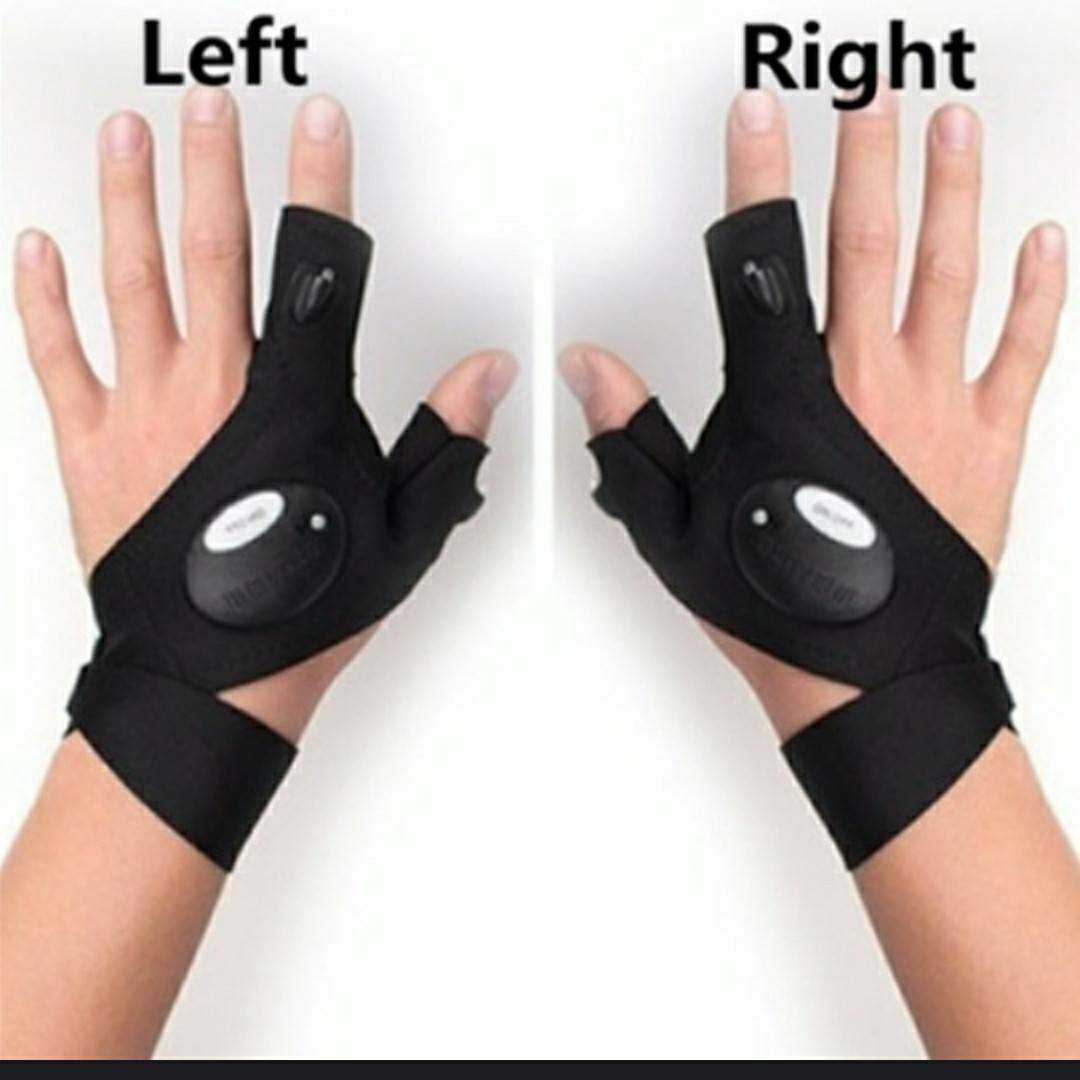 新品　未使用　手袋　ライト　アウトドア　ジョギング　防犯　安全　両手　8_画像1