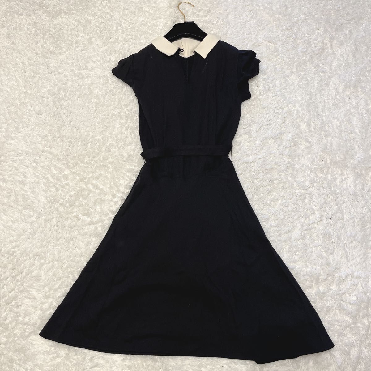 RALPH LAUREN 長袖ワンピース BLACK サイズ0Pから 良品 ポロラルフローレン ワンピース polo ralph lauren