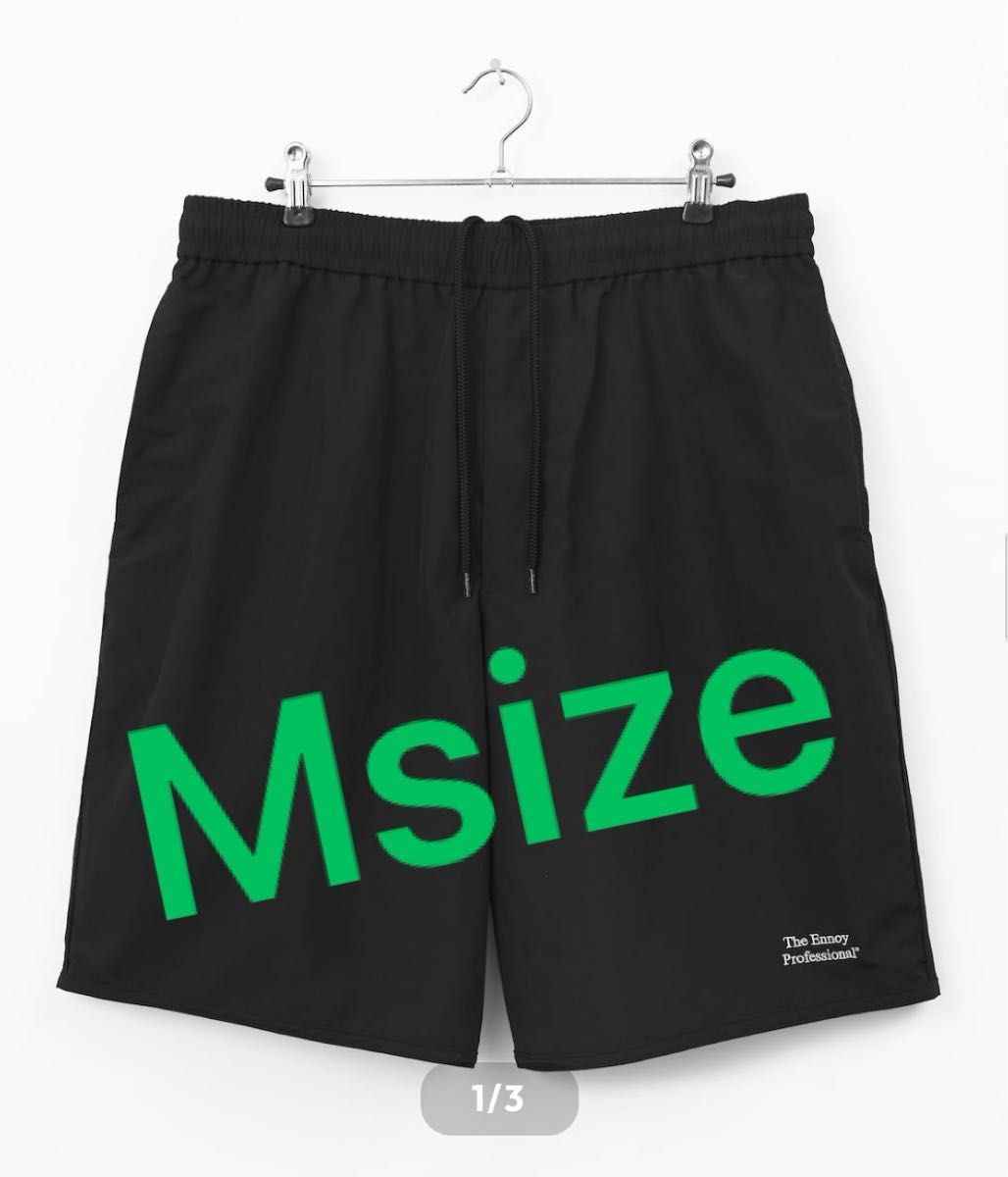 ennoy NYLON EASY SHORTS BLACK M スタイリスト私物 M size ブラック ennoy nylon shorts スタイリスト私物(ennoy