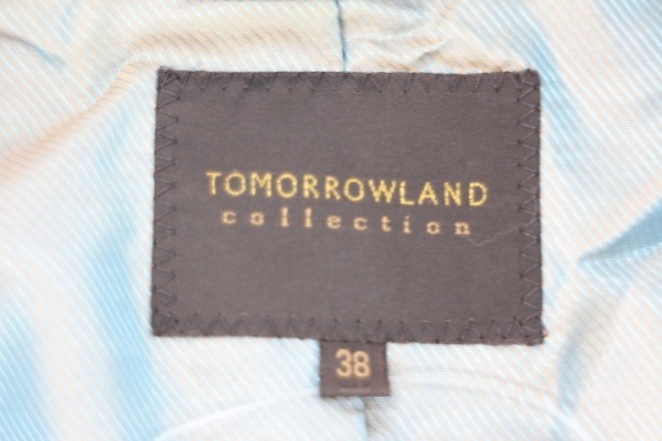 トゥモローランド TOMORROWLAND サイズ38 M 黒 レディース ベロア/collection ジャケット_画像3